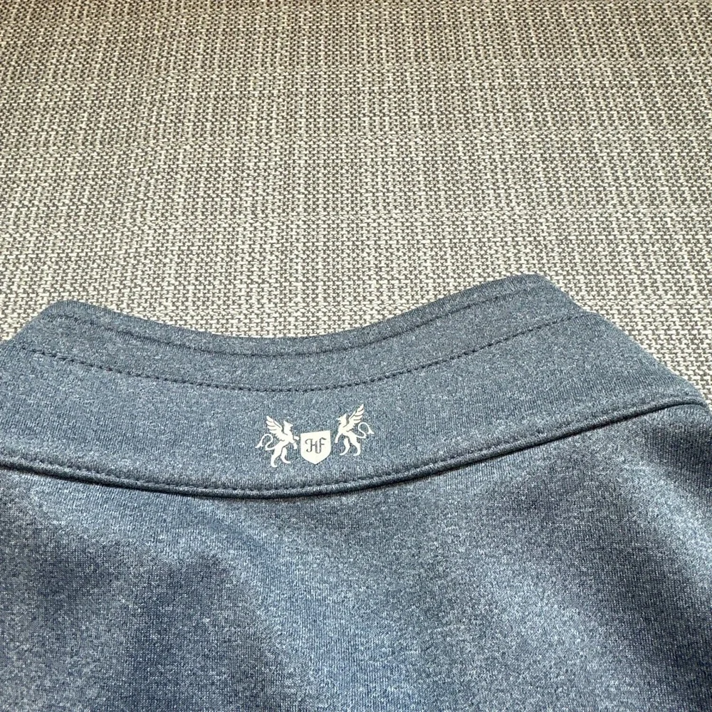 Hickey‎ Freeman Quarter Zip Pullover Mens Large Gray Stretch Performance